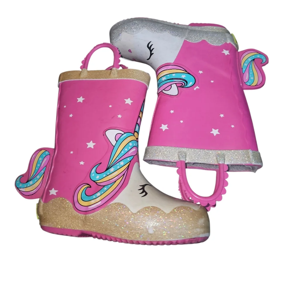 Western Chief Pink Unicorn Rain Boots